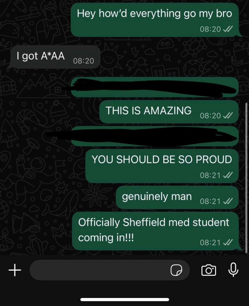 test6 Sheffield Medical Student (Achieved A*AA)